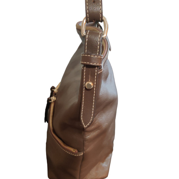 Vintage Brown Genuine, Leather Dooney and Bourke Handbag - Picture 3 of 7